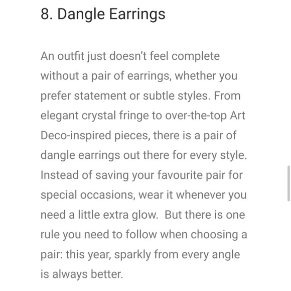 Bling Earrings Long Drop w/ Gold Base Encrusted With Crystals - Picture 5 of 5